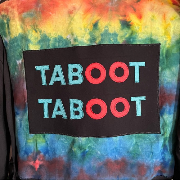 PHISH donut TABOOT llama ♻️🌈⭕️ ice dyed party robe wrap festival sphere - Picture 4 of 11